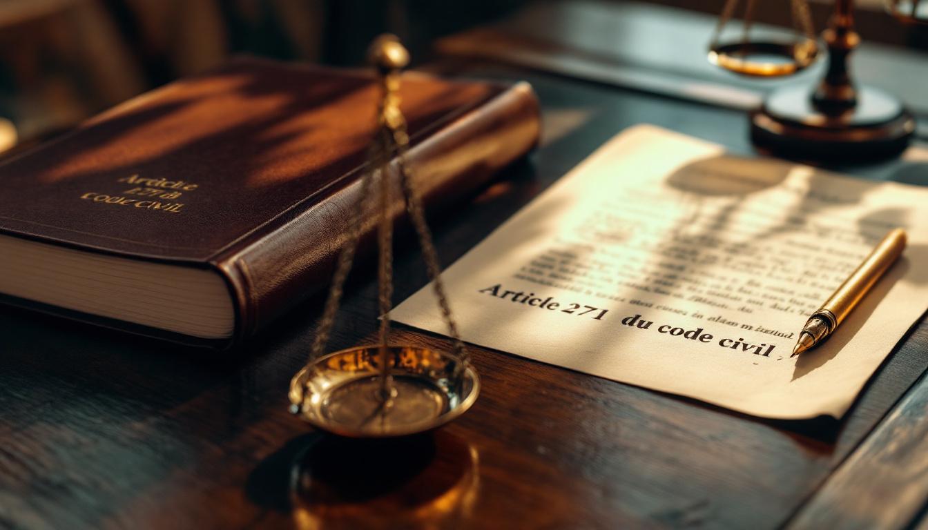 Article 271 du code civil : un guide essentiel pour les juristes